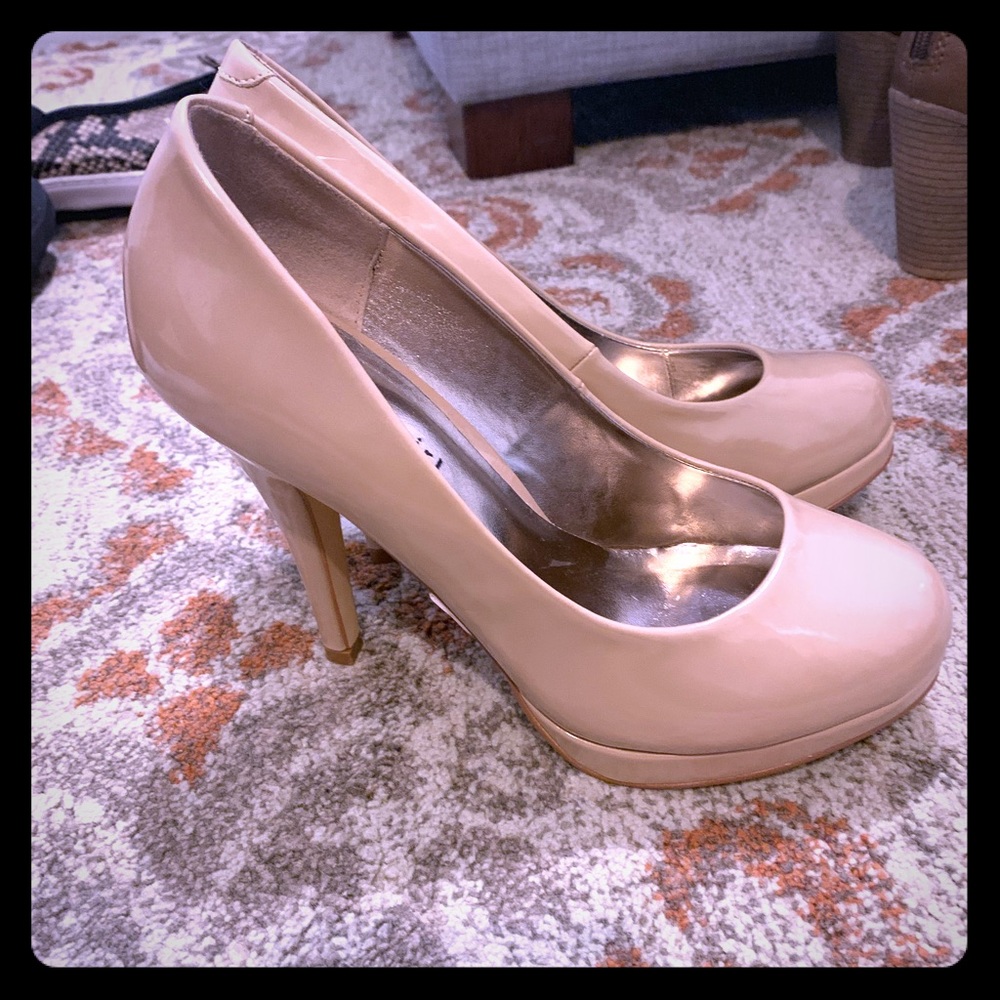 Madden Girl Tan Heels